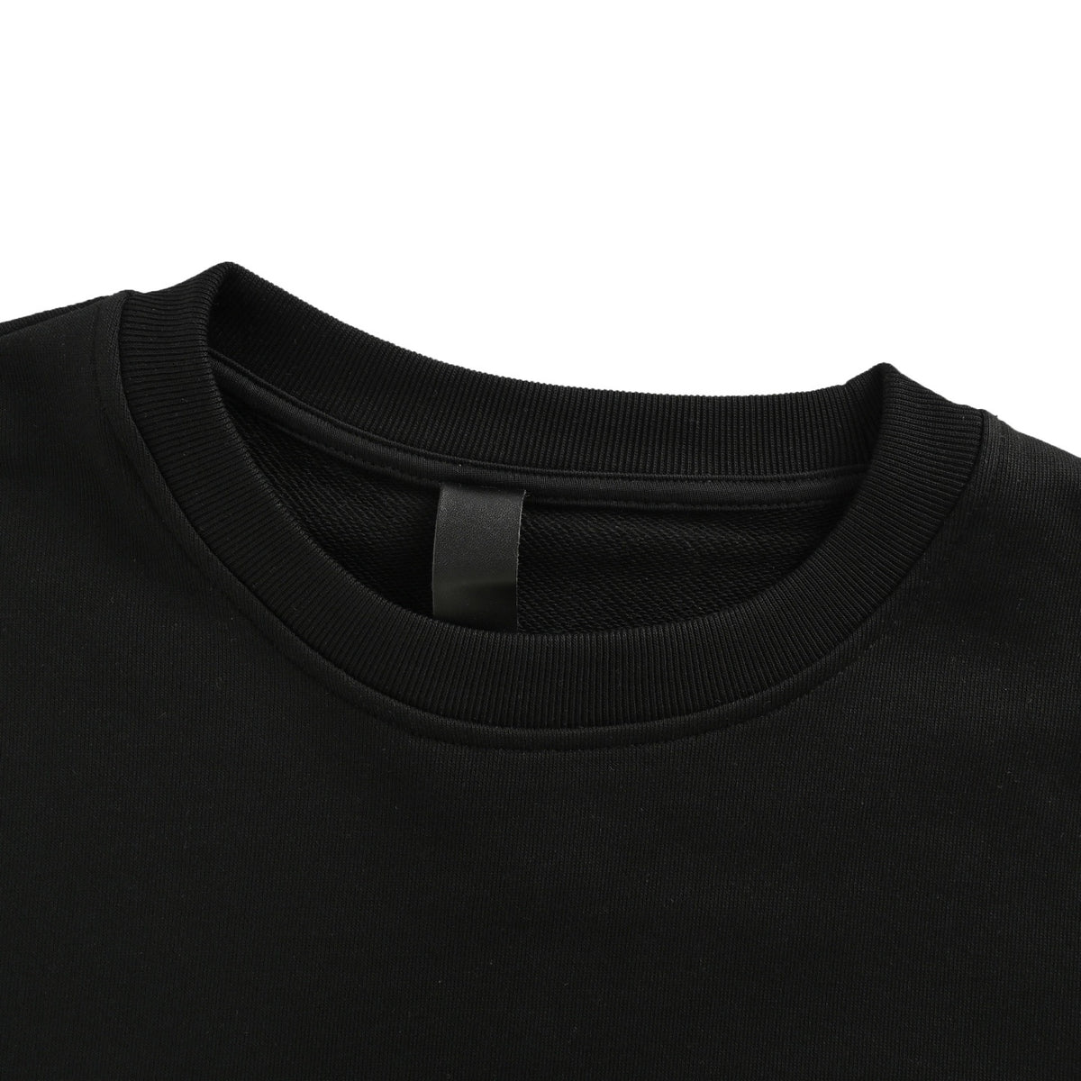 Chrome Hearts/Chrome Heart 25Fw leather label cross patch embroidered round neck sweatshirt