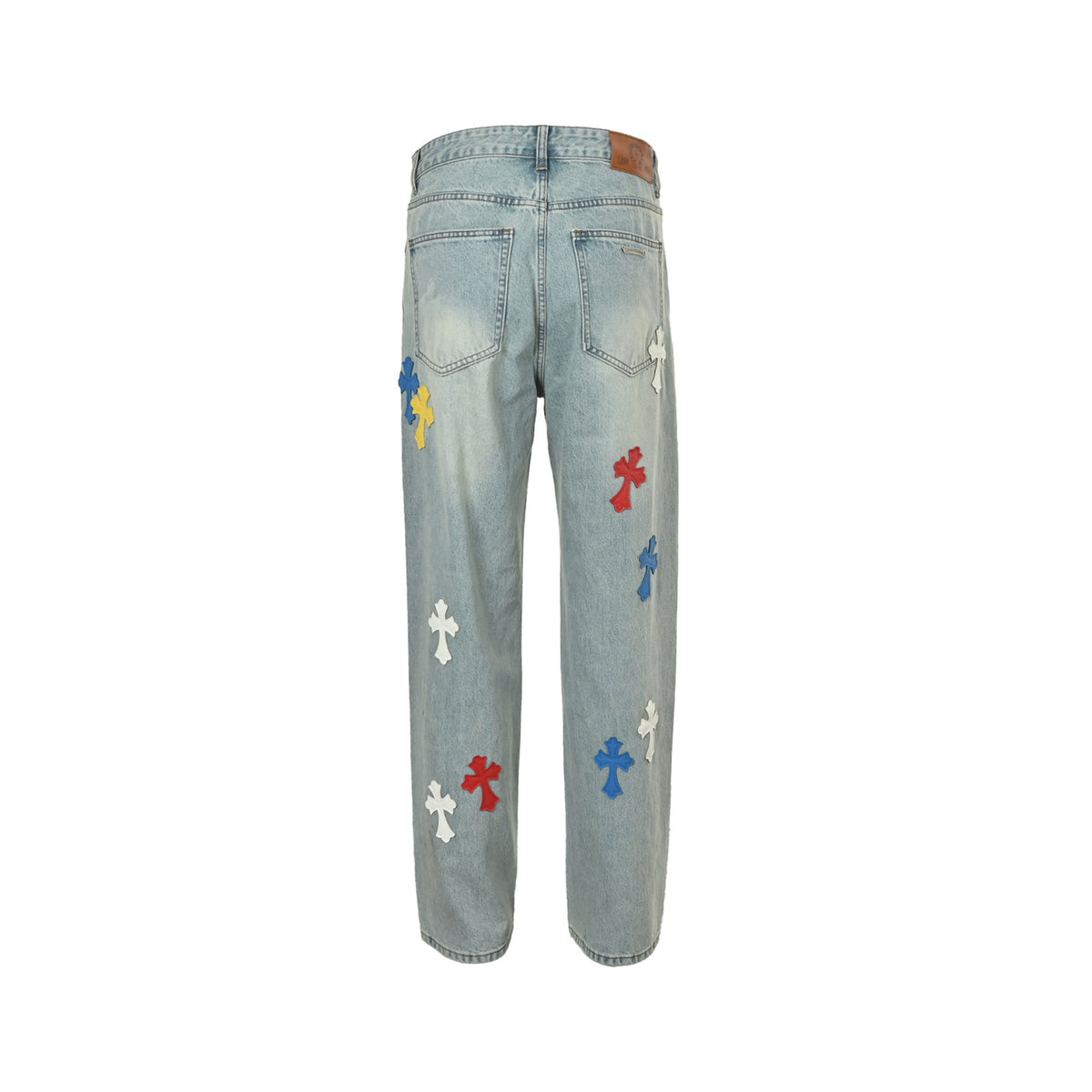 Chrome Hearts/Chrome Heart Macaron Color Cross Jeans