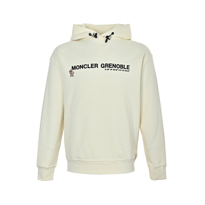 Moncler/mask badge horizontal letter print hooded sweatshirt