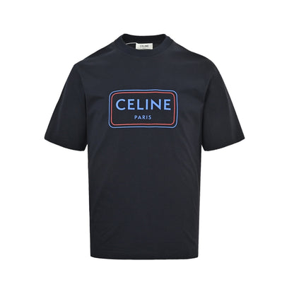Celine square letter printed short sleeves