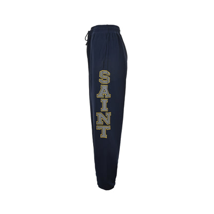 Saint Michael reflective angel medal print trousers