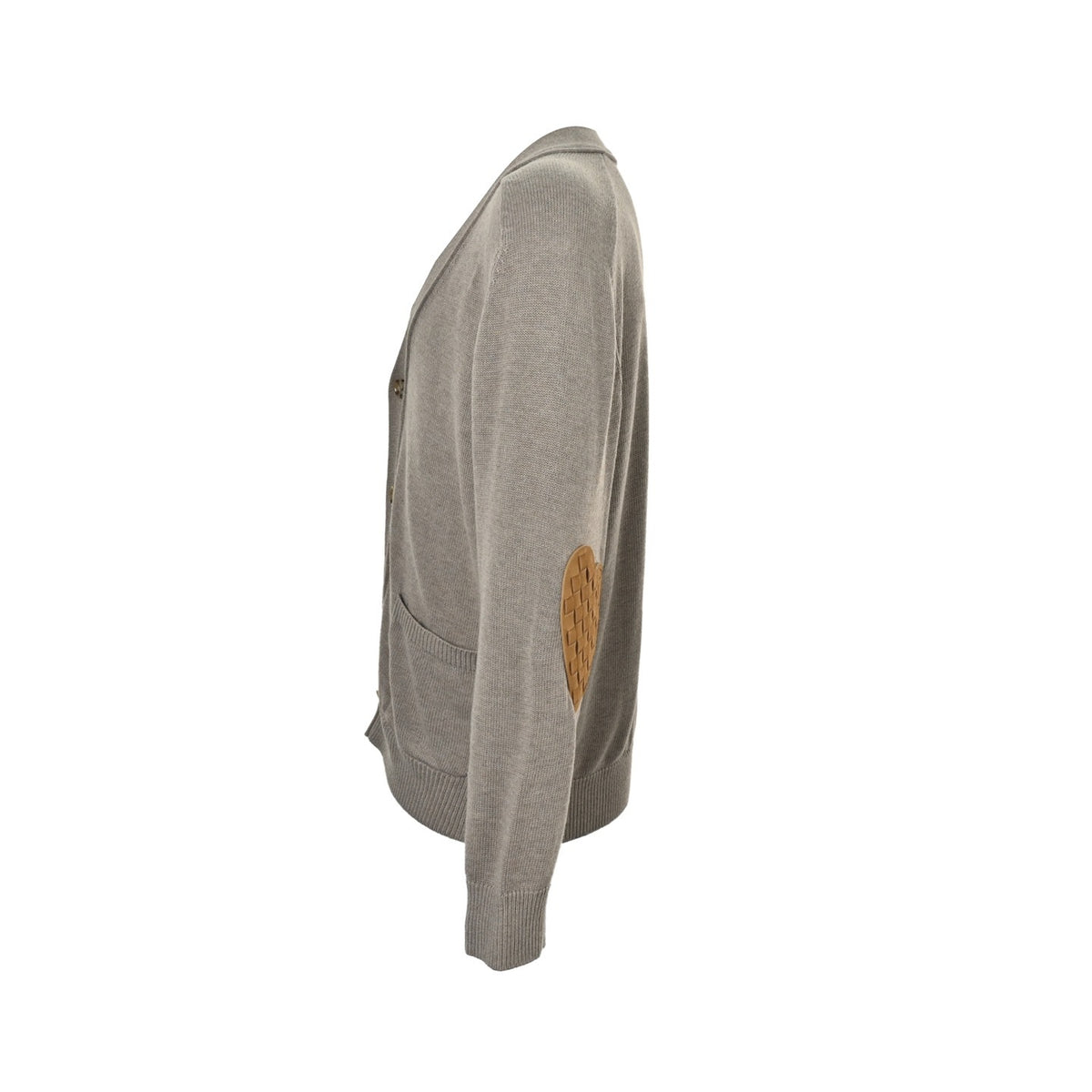 Bottega Veneta/BV love knitted leather cardigan sweater