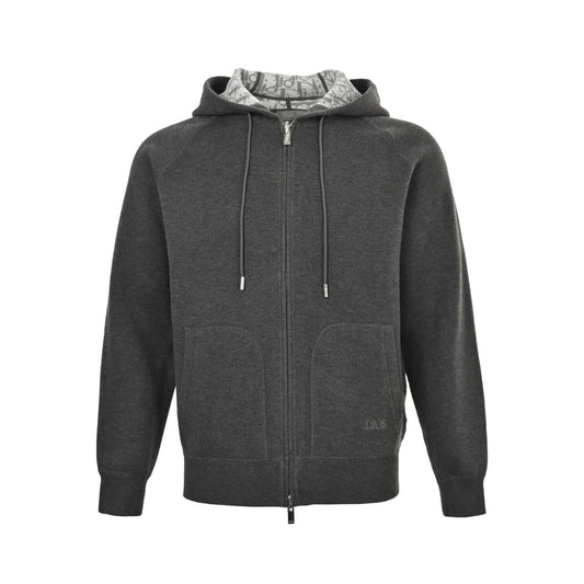 Dior presbyopia jacquard knitted cashmere reversible jacket