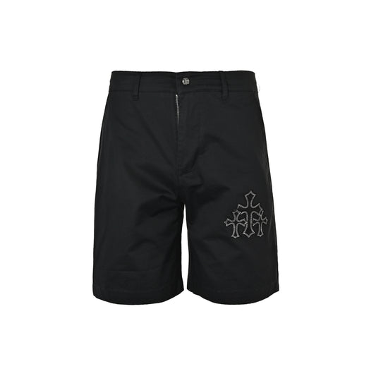 Chrome Hearts cross patch embroidered shorts