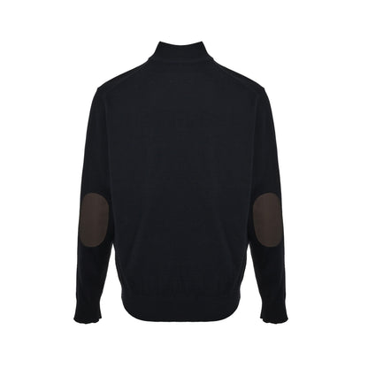Miu Miu small print half-zip stand-up collar sweater