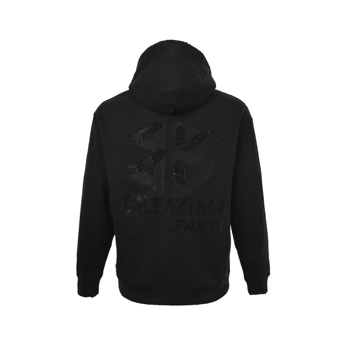 Balenciaga/Balanciaga 25Fw hot diamond double B letter embroidered hooded sweatshirt