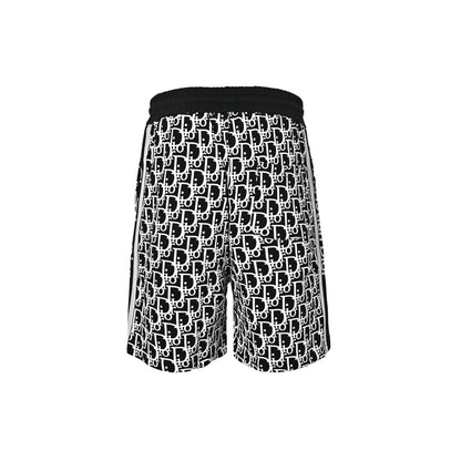 Dior 26ss all-over printed floral side web shorts