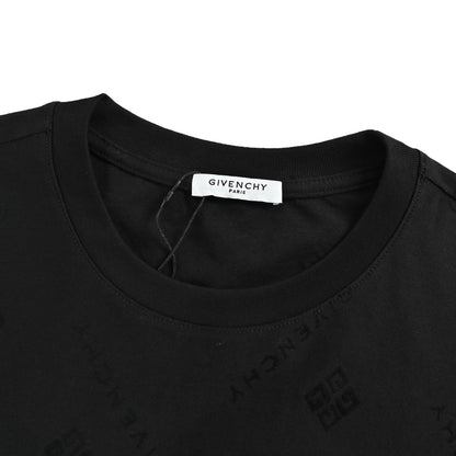 GIVENCHY 26ss all-over presbyopia jacquard short sleeves