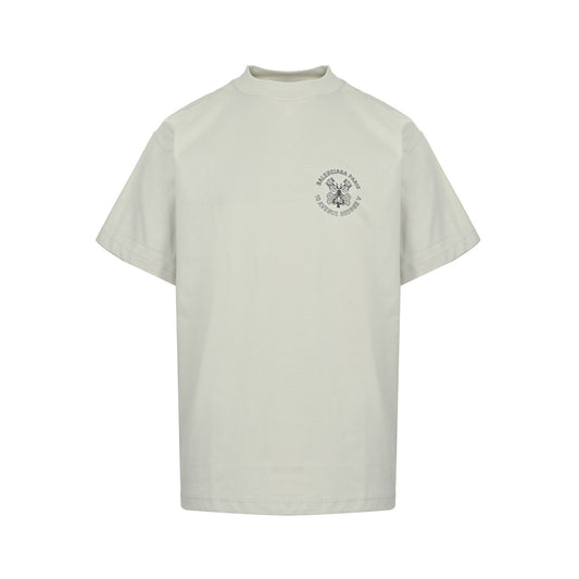 Balenciaga 25ss key badge printed short sleeves