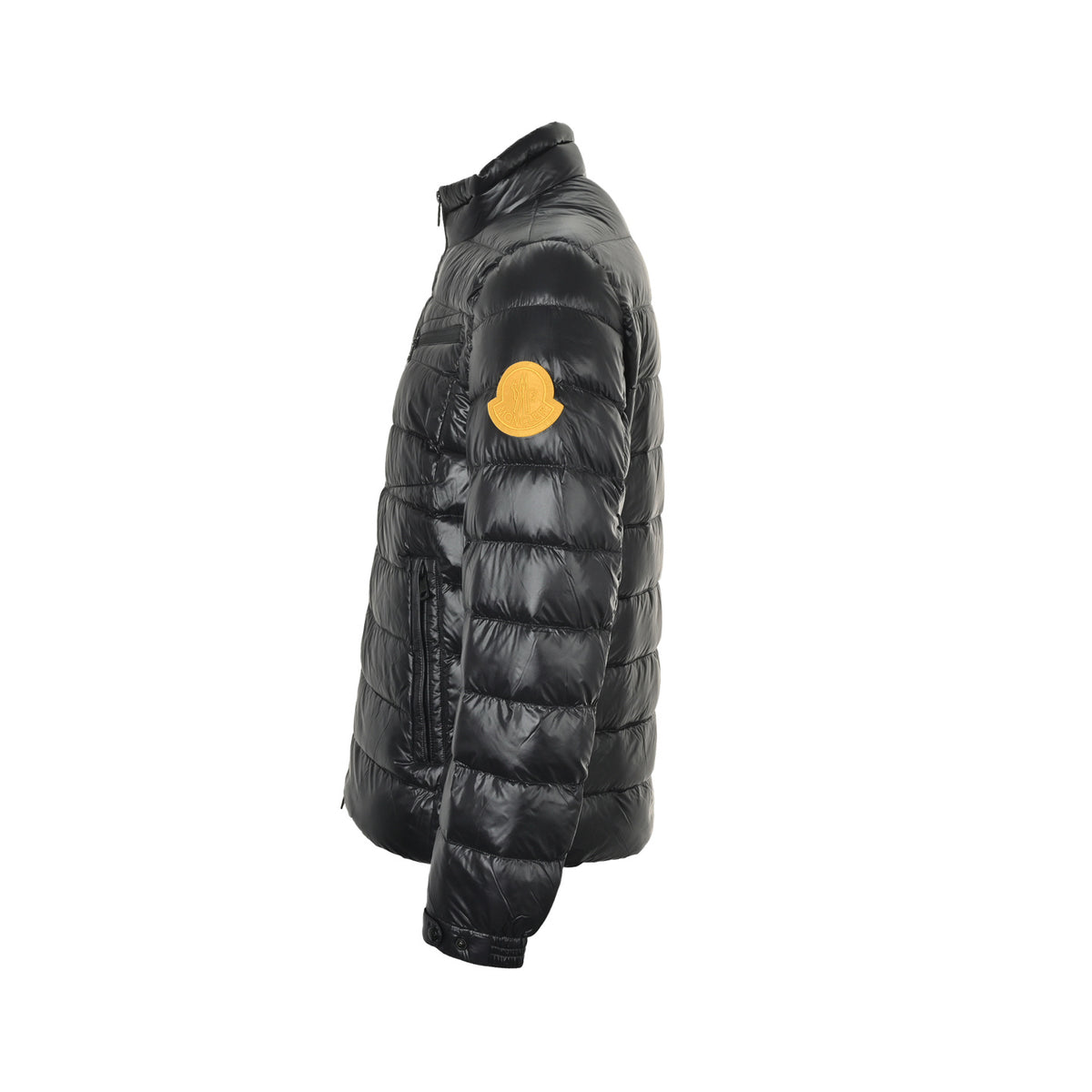 Moncler/Mask 25Fw chest diagonal zipper limited yellow label down jacket