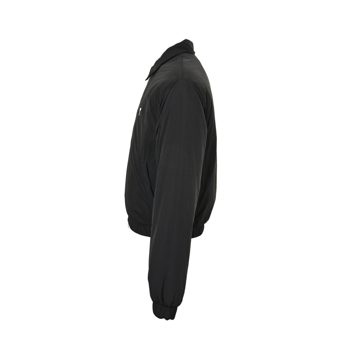 Ami metallic love nylon padded lapel jacket