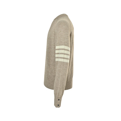 Thom Browne/Thom Brown four-bar wool crew neck sweater