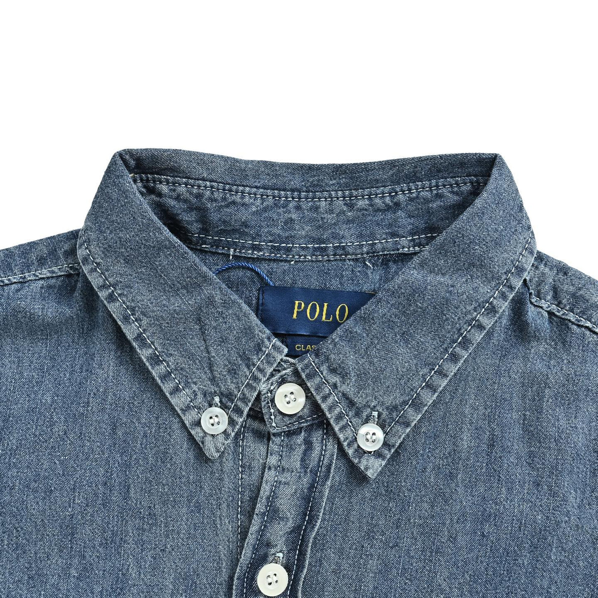 RalphLauren/Ralph Lauren pony embroidered denim shirt