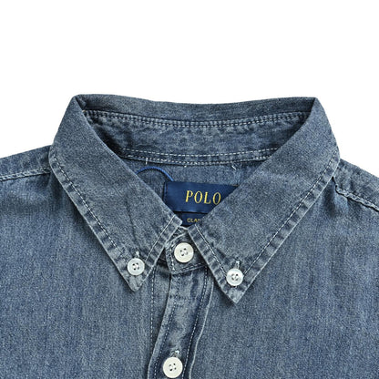 RalphLauren/Ralph Lauren pony embroidered denim shirt