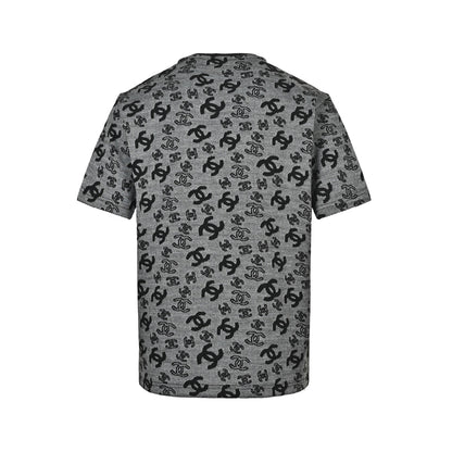 Chanel 26ss all-over presbyopia jacquard short sleeves