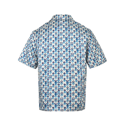 Louis Vuitton full-frame old flower print suit short-sleeved shirt
