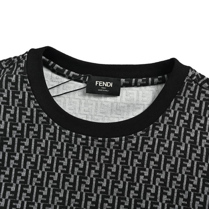 Fendi 26ss full FF old flower jacquard short sleeves