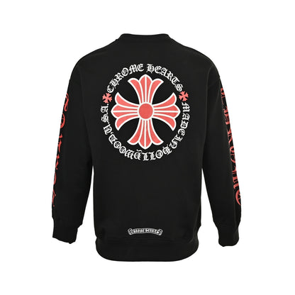 Chrome Hearts/Chrome Heart 25Fw front and back cross Sanskrit logo printed sweatshirt