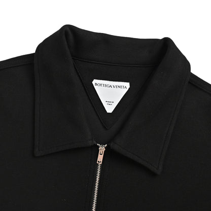 BOTTEGA VENETA/BV woven leather half-zip Polo short sleeves