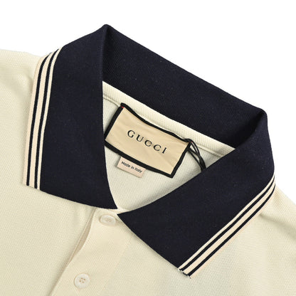 Gucci 24ss Double G embroidered Polo short sleeves on the chest