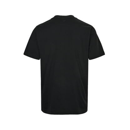 Moncler/Mask logo printed side mesh patchwork short sleeves