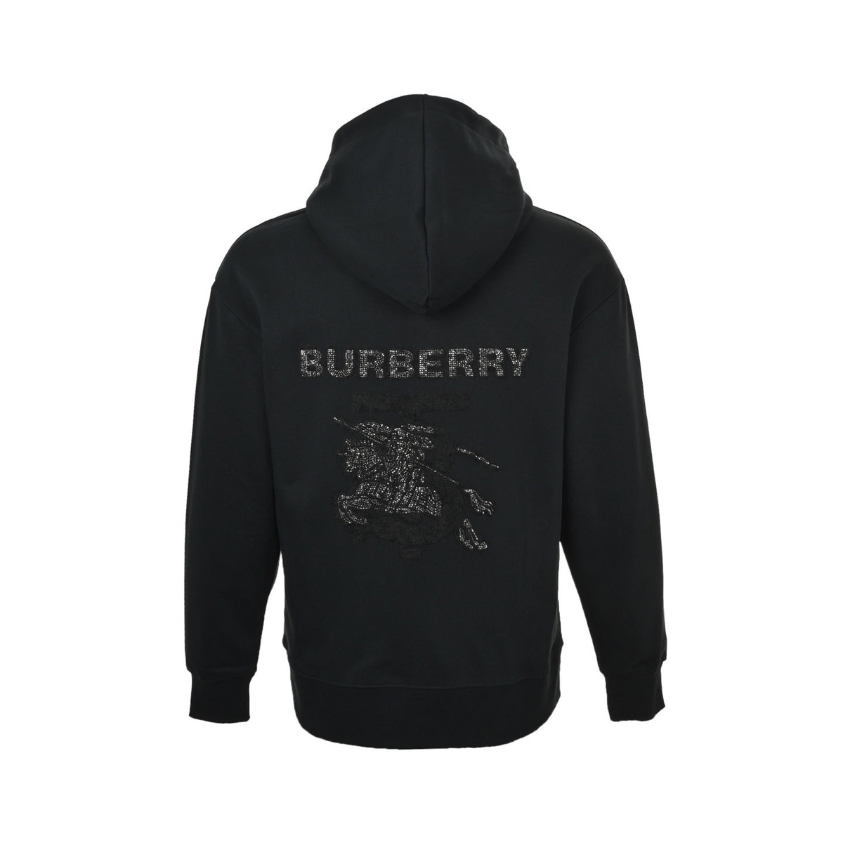 Burberry 25Fw hot diamond towel embroidered war horse hooded sweatshirt