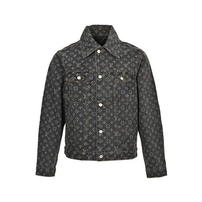 Louis Vuitton 24Fw FA all-over printed old flower jacquard denim jacket