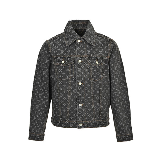 Louis Vuitton 24Fw FA all-over printed old flower jacquard denim jacket
