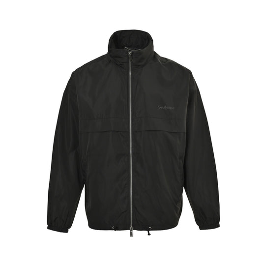 SaintLaurent/Saint Laurent letter small mark hidden hood nylon jacket