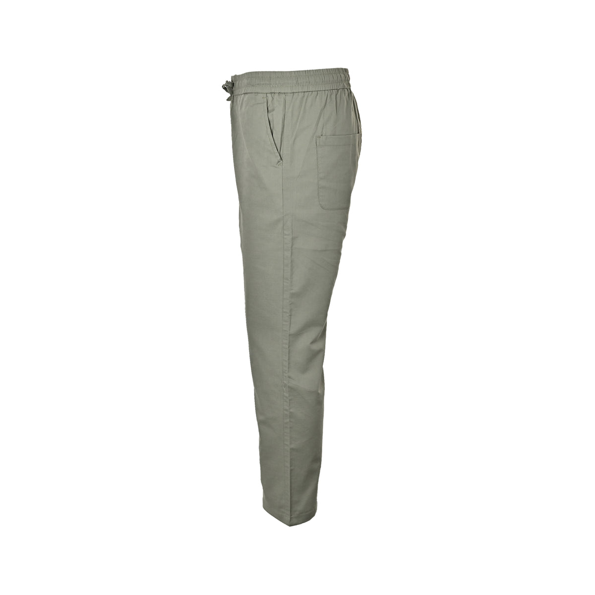 ZEGNA/Jegna cotton and linen blended solid color trousers