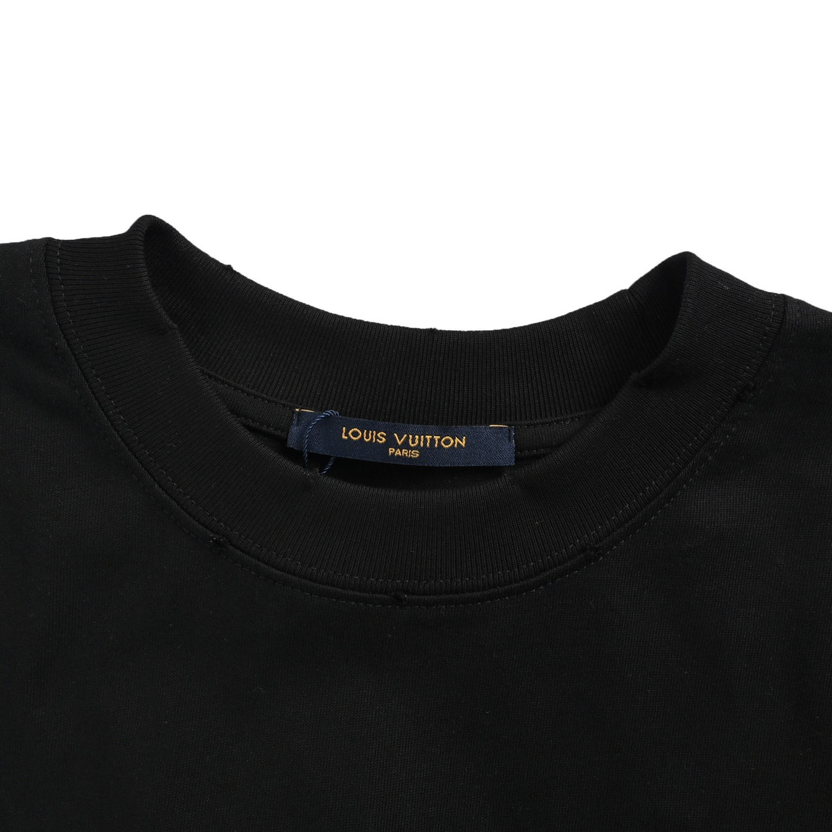 Louis Vuitton 26ss pearl letter embroidered short sleeves