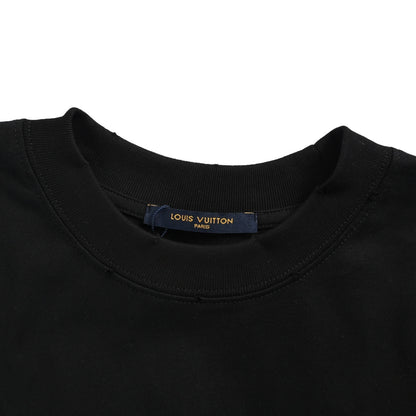 Louis Vuitton 26ss pearl letter embroidered short sleeves