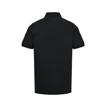 Prada Red Stripe Half-Zip Polo Short Sleeve