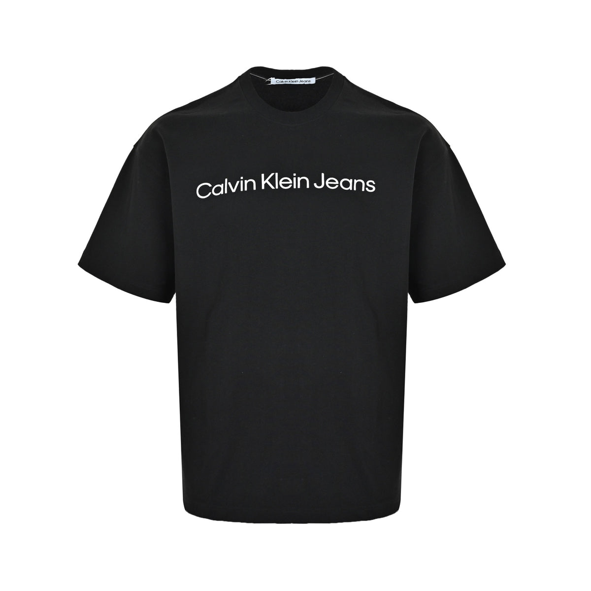 Calvin Klein CK 24ss chest letter print crew neck short sleeves