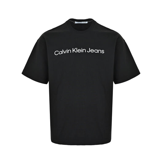 Calvin Klein CK 24ss chest letter print crew neck short sleeves