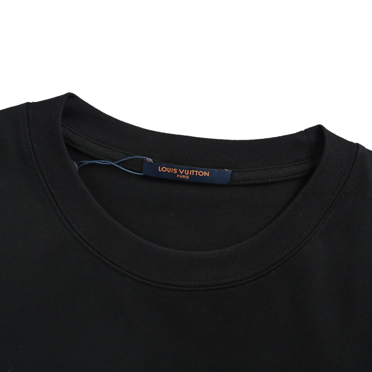 Louis Vuitton front and rear leather letter short sleeves