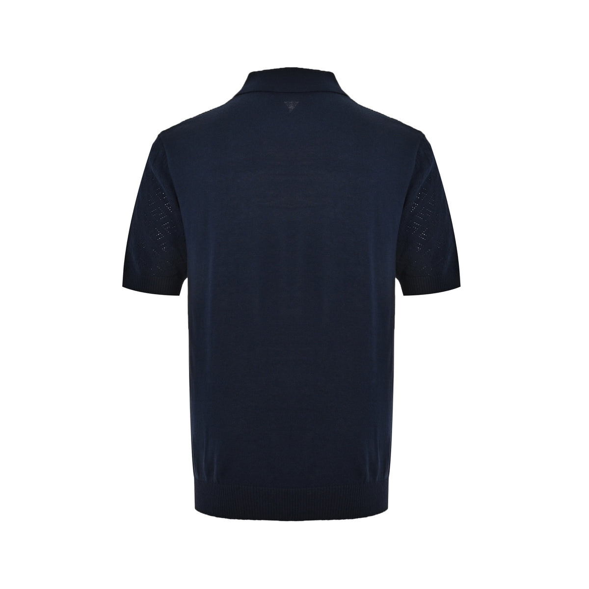 Fendi oblique FF hollow jacquard knitted Polo short sleeves