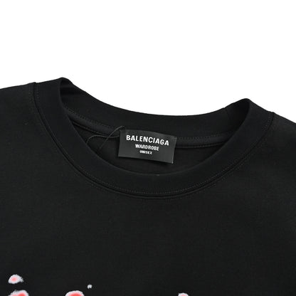 Balenciaga Blurred letters Coke printed short sleeves