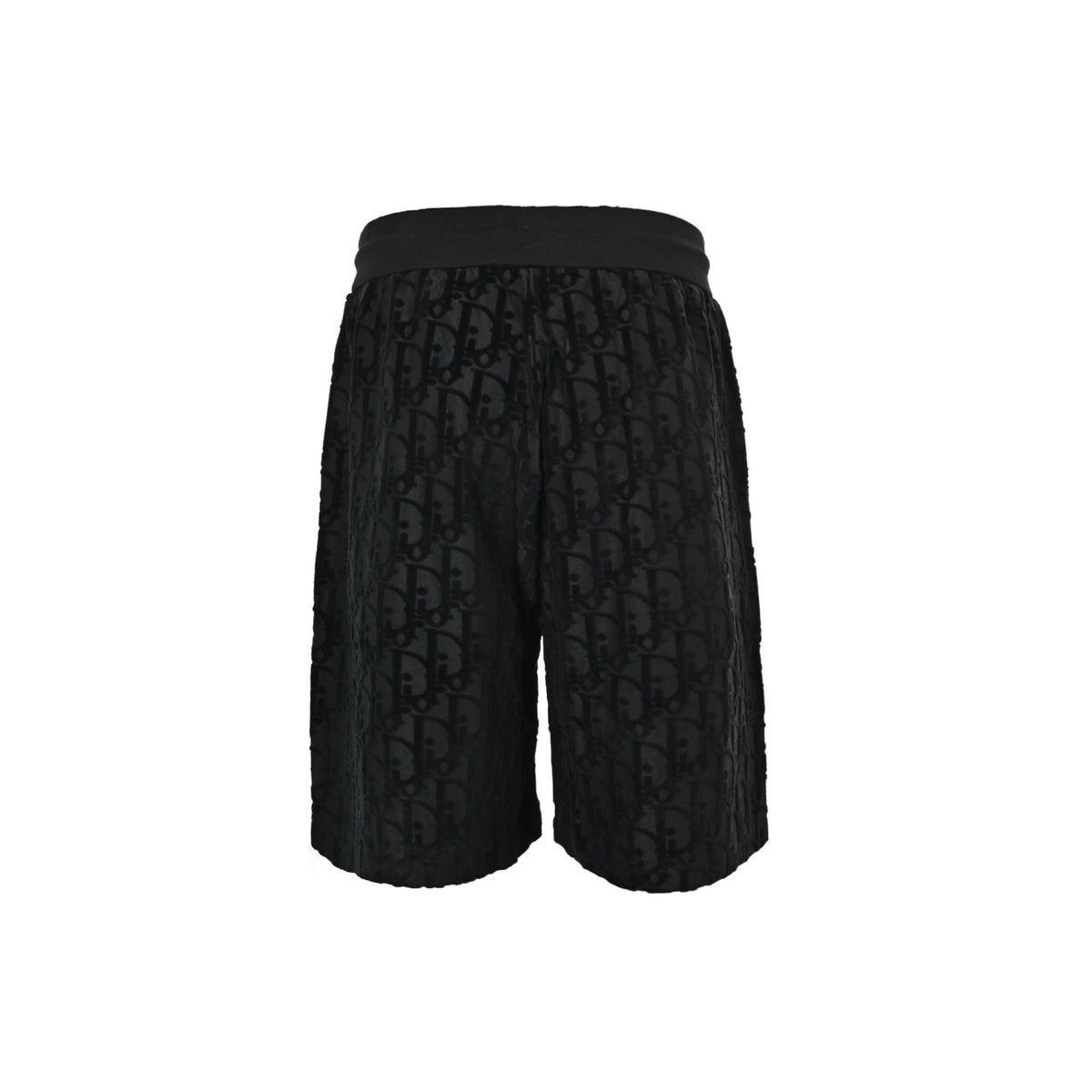 Dior 26ss flocked all-over printed old flower jacquard shorts