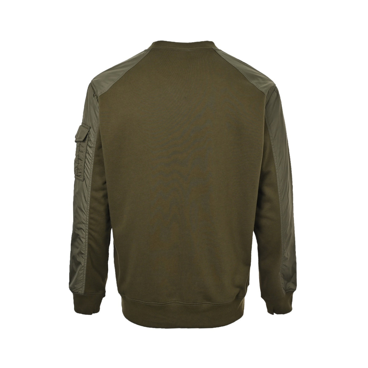 Moncler/muzzled patchwork sleeve pockets and round neck sweatshirt