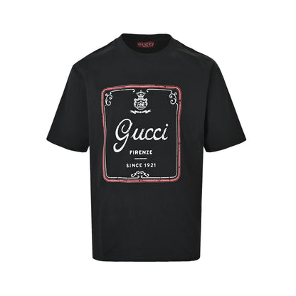 Gucci 26ss nostalgic retro crown short sleeves