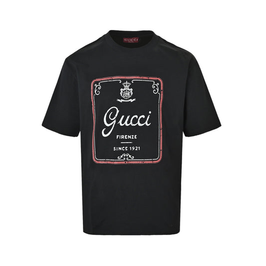 Gucci 26ss nostalgic retro crown short sleeves