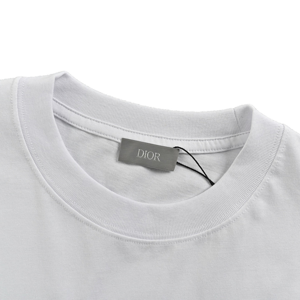Dior 25ss flocked printed logo short sleeves