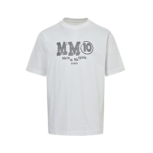 MaisonMargiela/Margiela MM10 printed round neck short sleeves