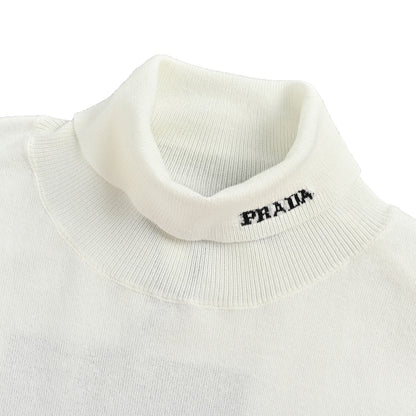 Prada sleeves letter jacquard knitted short sleeves