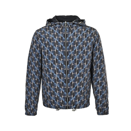 Fendi 25Fw full-print logo reversible hooded jacket