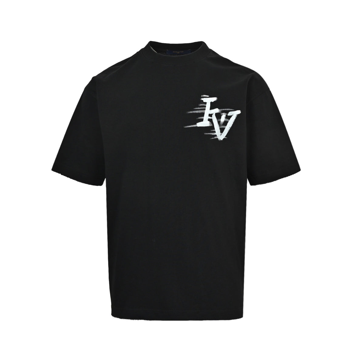 Louis Vuitton hand-painted graffiti letter printed short sleeves