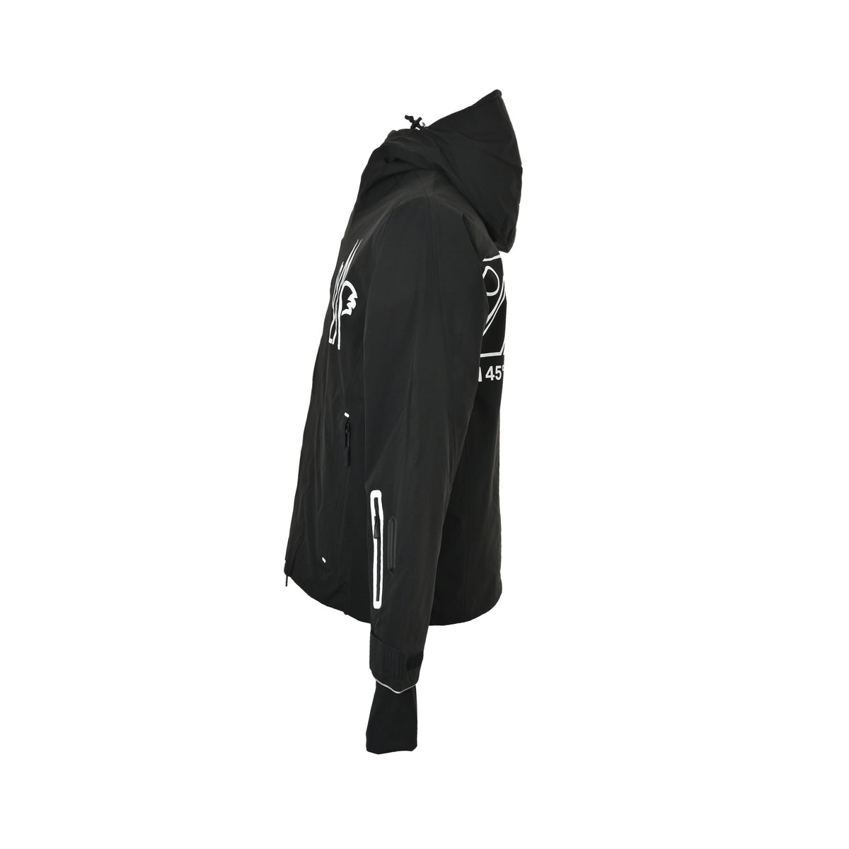 Moncle/muzzled hooded ski jacket with large chest logo