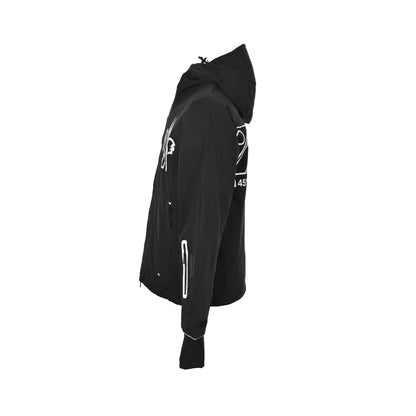 Moncle/muzzled hooded ski jacket with large chest logo