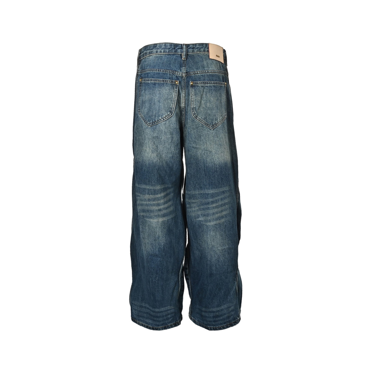 Louis Vuitton 25Fw wavy line washed jeans